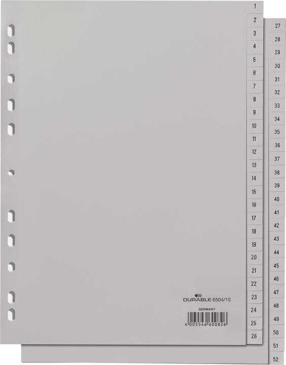 Actual product image Durable Register A4 1-52