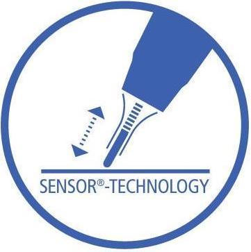 Produktbild STABILO SENSOR F Finliner mit gefederter Spitzer (Schwarz, 1 x)
