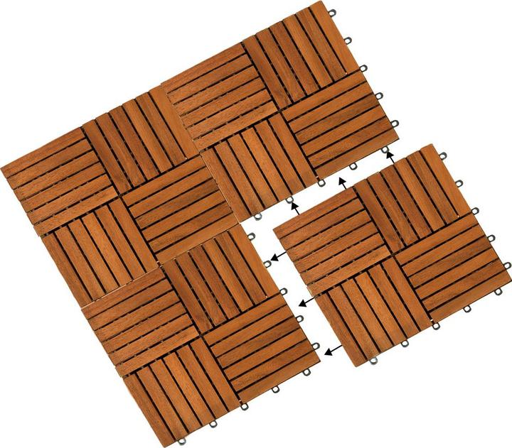 Immagine prodotto Casaria Holzfliese (33 x, 30 x 30 cm)
