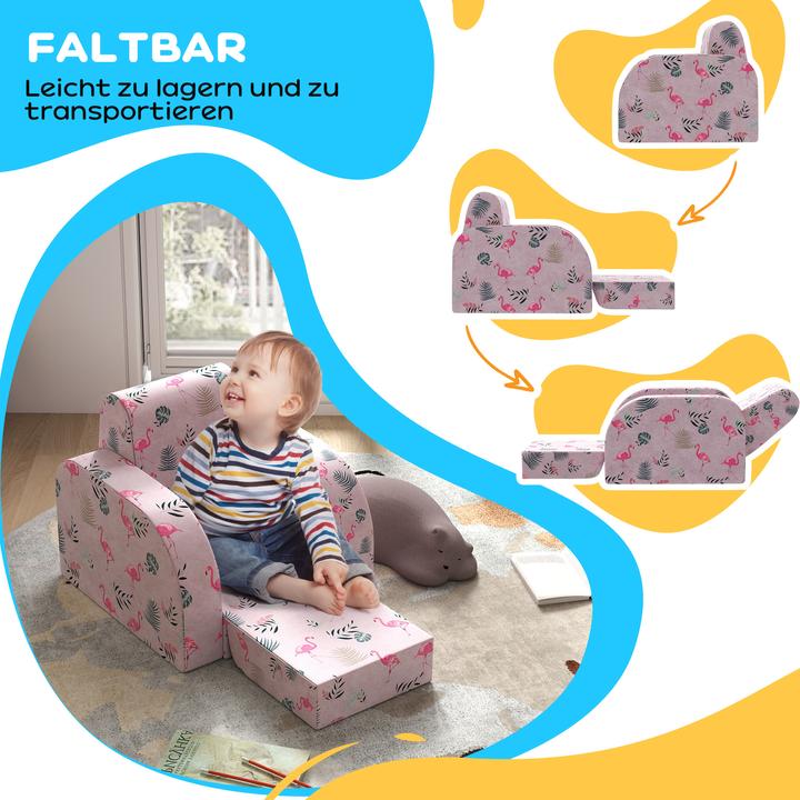 Actual product image Aiyaplay Kindersessel Schaumstoff, Polyester Rosa (Child armchair)