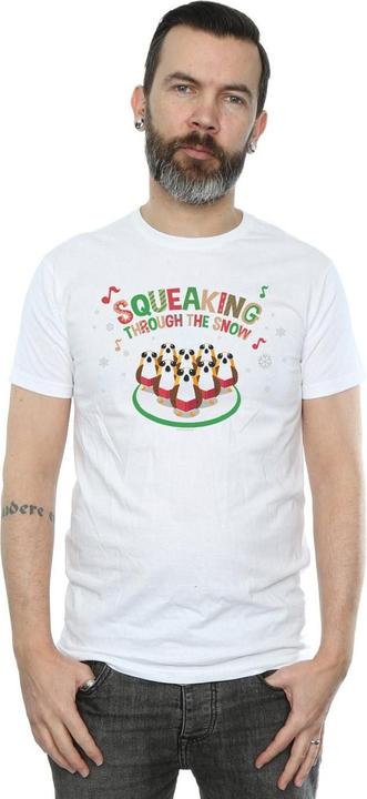 Actual product image Star Wars Mens The Last Jedi Porgs Squeaking Through The Snow T-Shirt (L)
