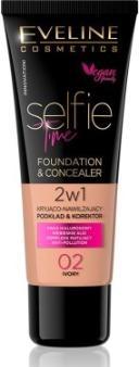 Productafbeelding Eveline Selfie Time Foundation & Concealer Dekkend en Hydraterend 02 (02 Ivory)