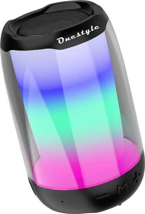 Produktbild Onestyle Soundcolor-01 Bluetooth® Lautsprecher Schwarz, Multi-Color (5 h, Akkubetrieb)