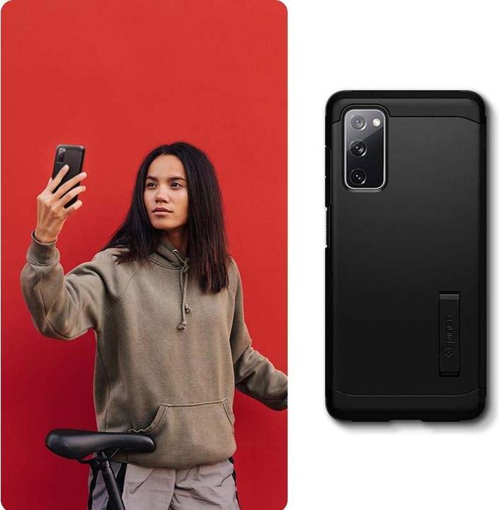 Actual product image Spigen Galaxy S20 FE Case Tough Armor Black (Samsung Galaxy S20 FE)