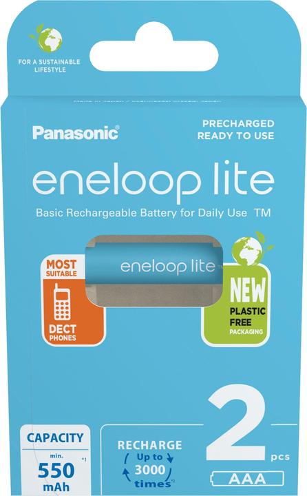 Produktbild Panasonic Eneloop Lite (2 Stk., AAA, 550 mAh)
