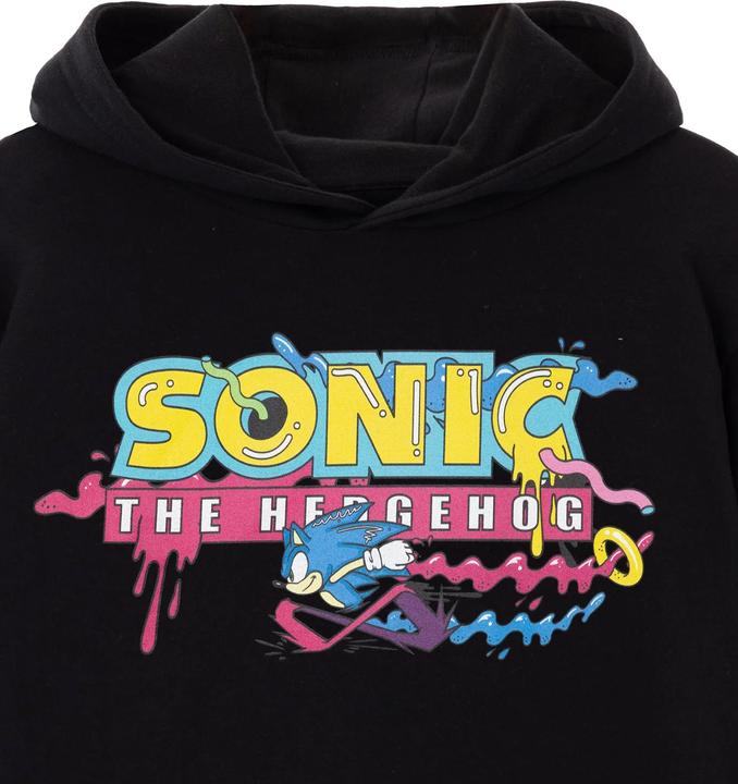 Actual product image Sonic The Hedgehog Mens Psychedelic Logo Hoodie (XXL)
