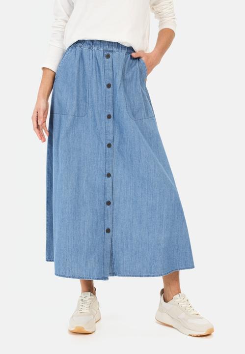 Produktbild Camel Active Langer Denim-Rock mit elastischem Bund (36)