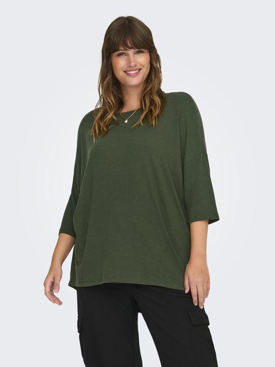 Image du produit Only Top curvy à la coupe décontractée et aux manches 3/4 Top (S)