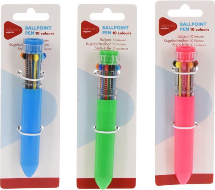 Actual product image Multicolour pen with 10 colours (Multicoloured, 10 x)