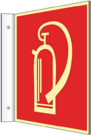 Produktbild HP Autozubehör Fahnenschild L148xB148 mm blanko weiss für Folienschilder Kunststoff