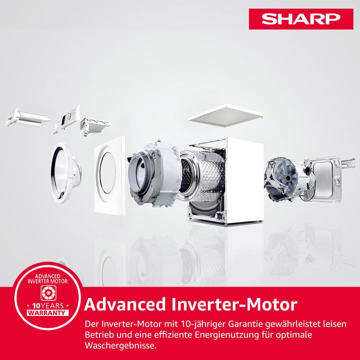 Actual product image Sharp ES-NFB714CWA-DE (7 kg, Left)