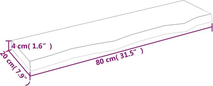 Immagine prodotto VidaXL Lian (80 x 20 x 4 cm)