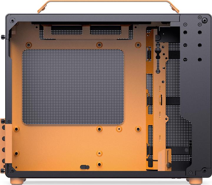Produktbild Jonsplus MATX Handle Case Z20 - Black-Orange (mATX, Mini-ITX)