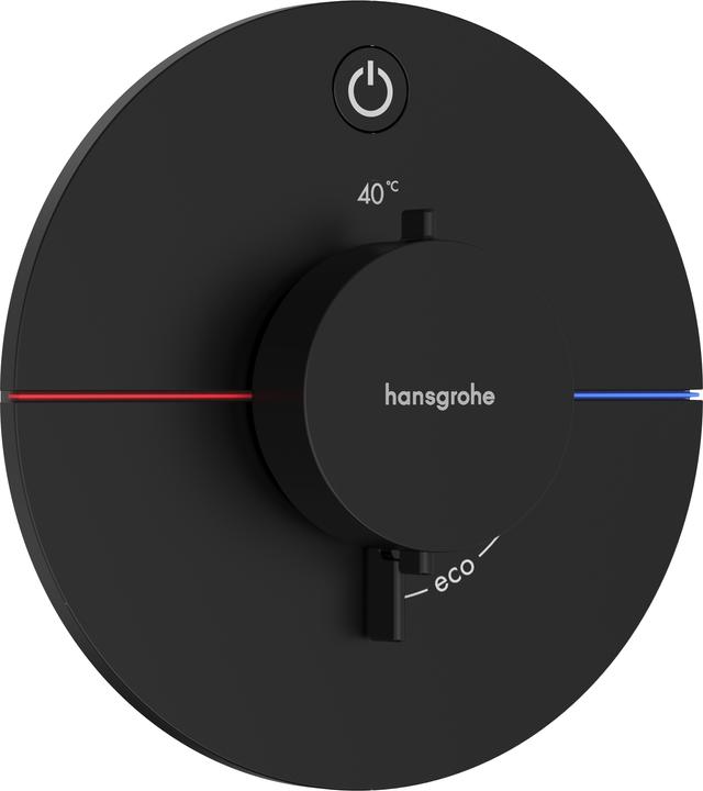 Produktbild hansgrohe ShowerSelect Comfort S Thermostat, Unterputz, 1 Verbraucher, runde Rosette, mit Taste, 155