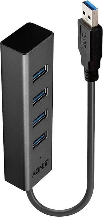 Image du produit Lindy USB 3.0 Hub 4 Port ohne Netzteil (USB-C, 4 Ports)