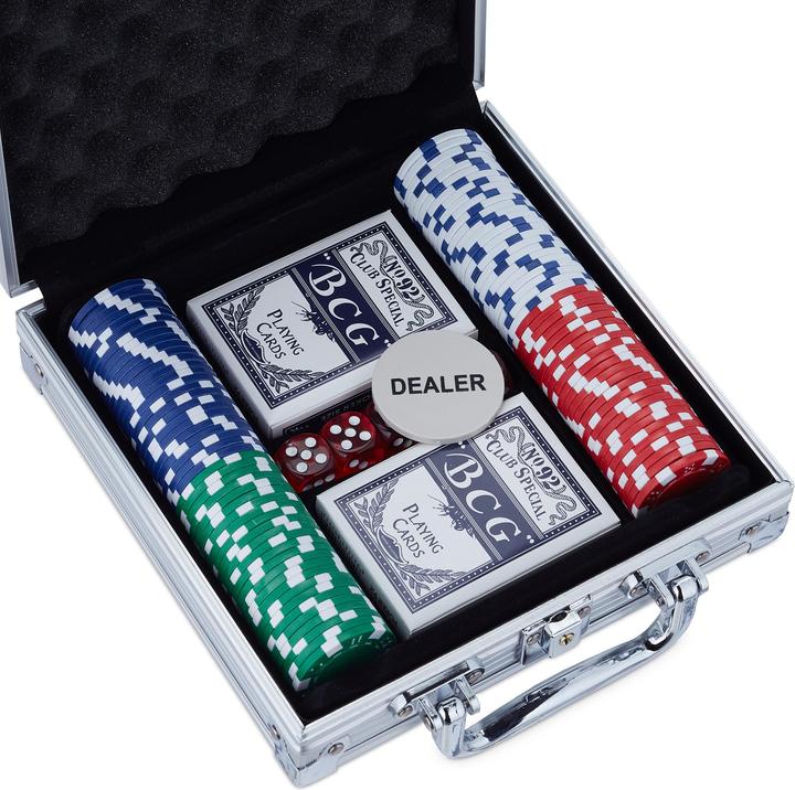Image du produit Relaxdays Mallette de poker (Français)