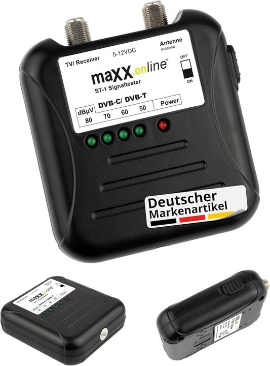 Produktbild Maxx.onLine Signaltester für DVB-C/DVB-T Kabelfernsehen