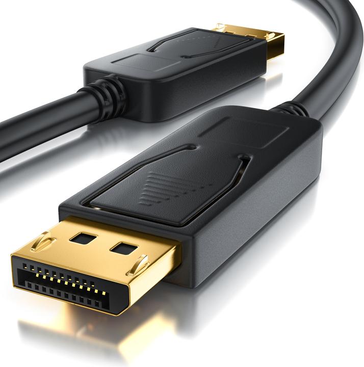 Produktbild CSL DisplayPort Kabel 4k 60Hz Ultra HD - DisplayPort 1.2 zu DP 4K 1.2 inkl. Audio-Übertragung (3 m, DisplayPort)