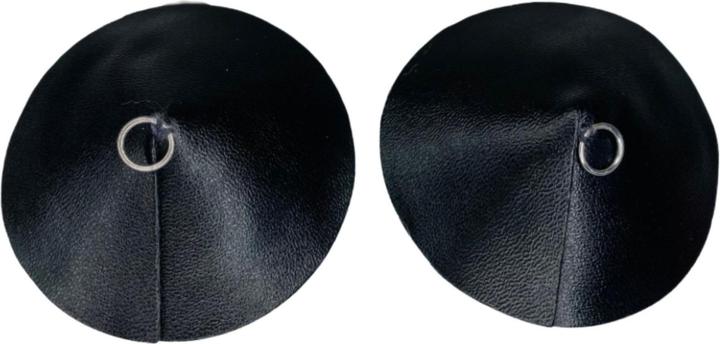 Actual product image Kinky Diva PU Leather Nipple Covers Ring