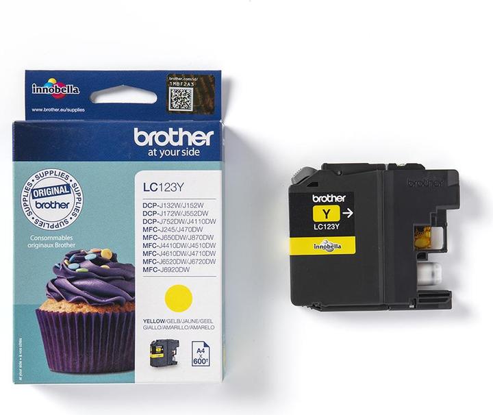 Actual product image Brother Lc-123y (Y)