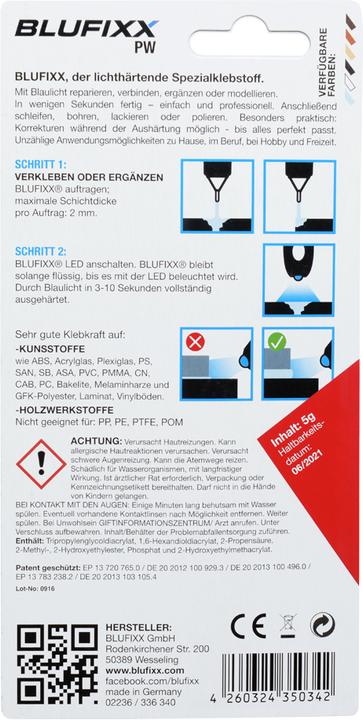 Produktbild Blufixx Oberflächenreparaturset Set (5 g)