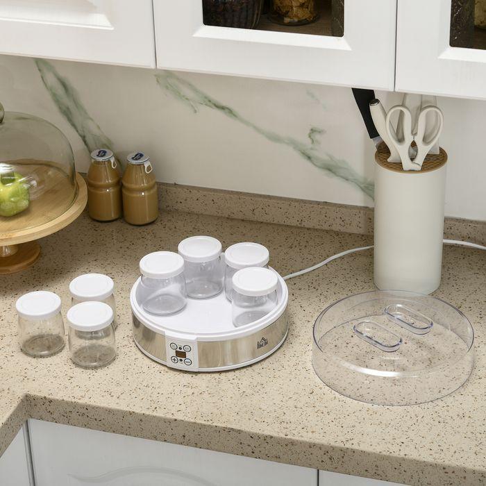 Produktbild Swisshandel24 Joghurtbereiter Joghurtmaschine mit 48 Stunden Timer, mit Temperatur-Einstellung, 7 Gläser à 180 ml