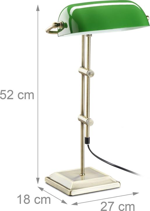 Produktbild Relaxdays Bankerlampe (E27)