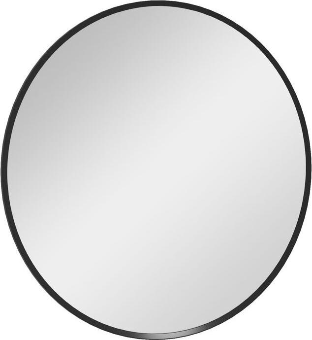 Produktbild Swisshandel24 Wandspiegel, 60x60cm Alurahmen, Rund Schwarz (60 x 60 cm)