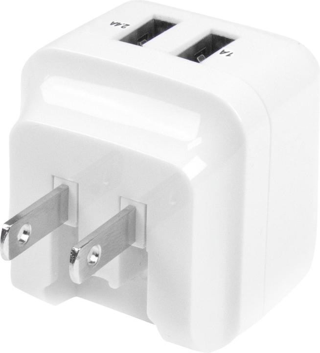 Image du produit StarTech Chargeur USB 2 ports / Adaptateur secteur - Chargeur 2 ports 17 Watt / 3.4 Amp - Chargeur de voyage (17 W)