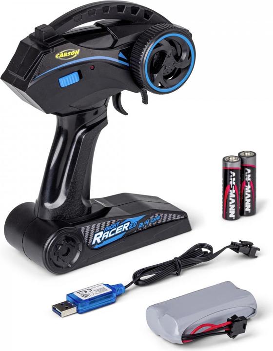 Actual product image Carson 1:10 Night Racer 2.0 2.4G 100% RTR blue (RTR Ready-to-Run)
