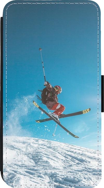Produktbild PhoneLook Hülle Wallet schwarz Winter 22 Ski Jump (Apple iPhone 13 mini)