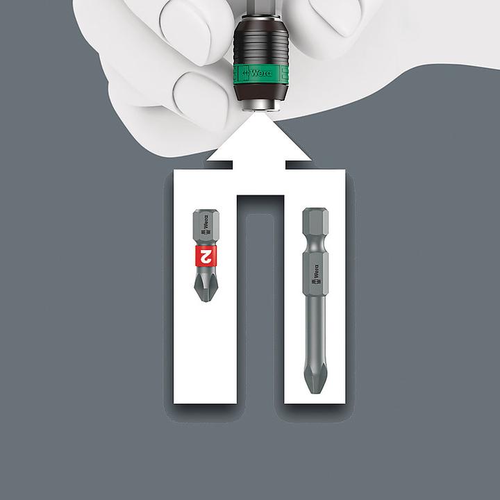 Actual product image Wera Kraftform Kompakt Pistol RA-R 1 (1/4")