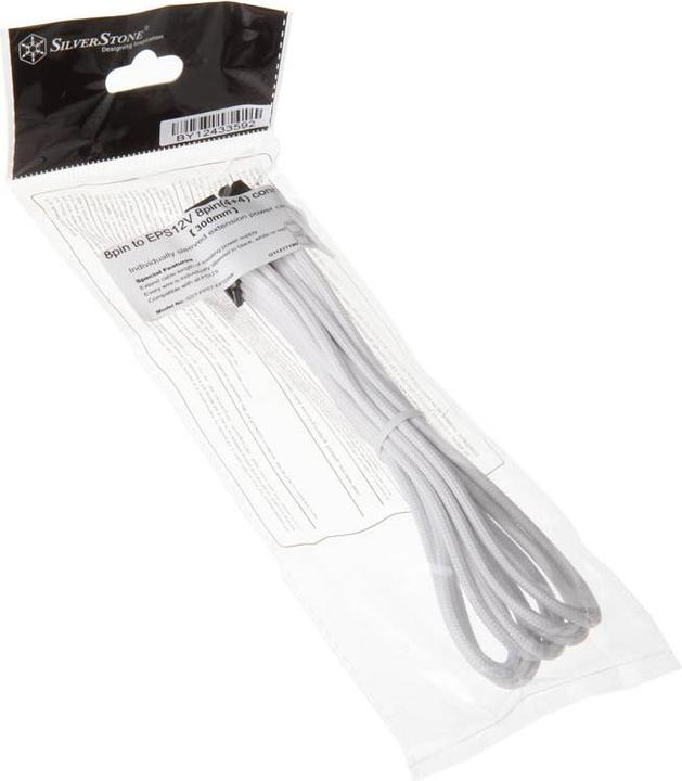 Actual product image Silverstone ATX Extension 8-8(4+4)Pin white