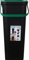 Immagine prodotto Tontarelli pattumiera con manico moda 38l verde/nero (38 l)