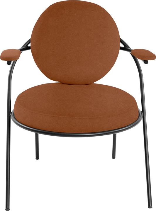 Actual product image Paperflow 2 SATURNE armchairs rust black imitation leather