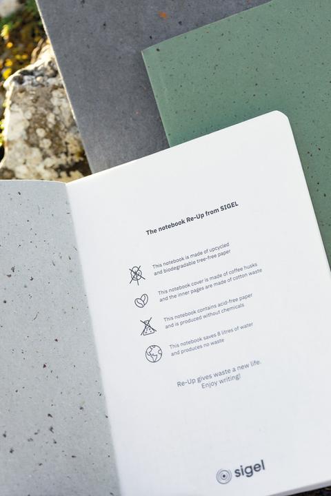 Actual product image Sigel Notebook Re-Up Softcover (Checked, Soft cover)