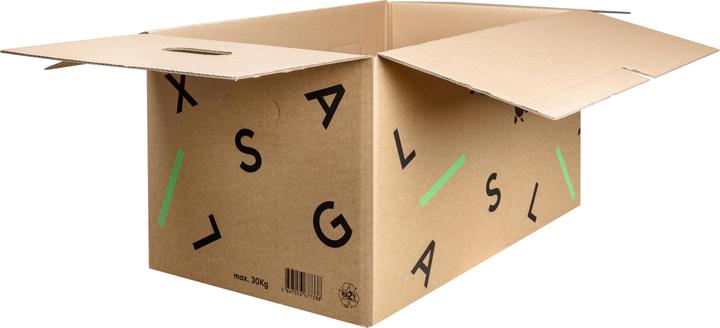 Actual product image Galaxus Moving box (set of 10) (56 x 35 x 30 cm, 60 l)