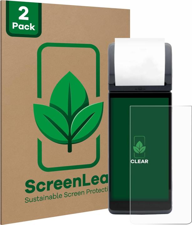 Produktbild ScreenLeaf Schutzfolie nachhaltiger Displayschutz Displayschutzfolie Folie Klar Transparent (2 Stück, LG G4 Pro)