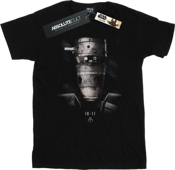 Actual product image Star Wars Mens The Mandalorian IG-11 Droid Poster T-Shirt (XL)