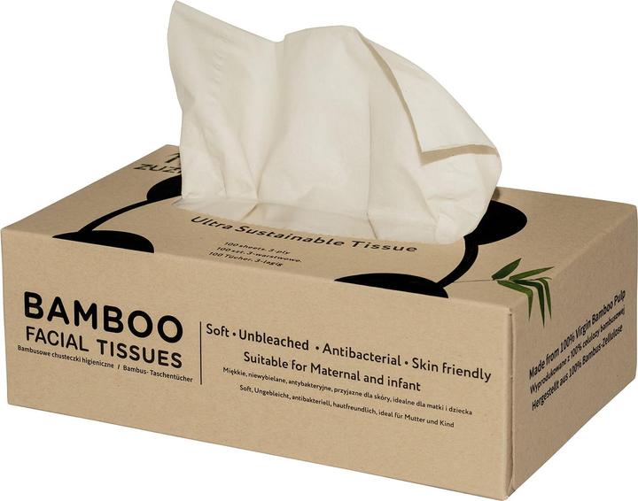 Produktbild Zuzii Bambus 3 - geschichtete Wischtücher 100 -PCs (Karton) -