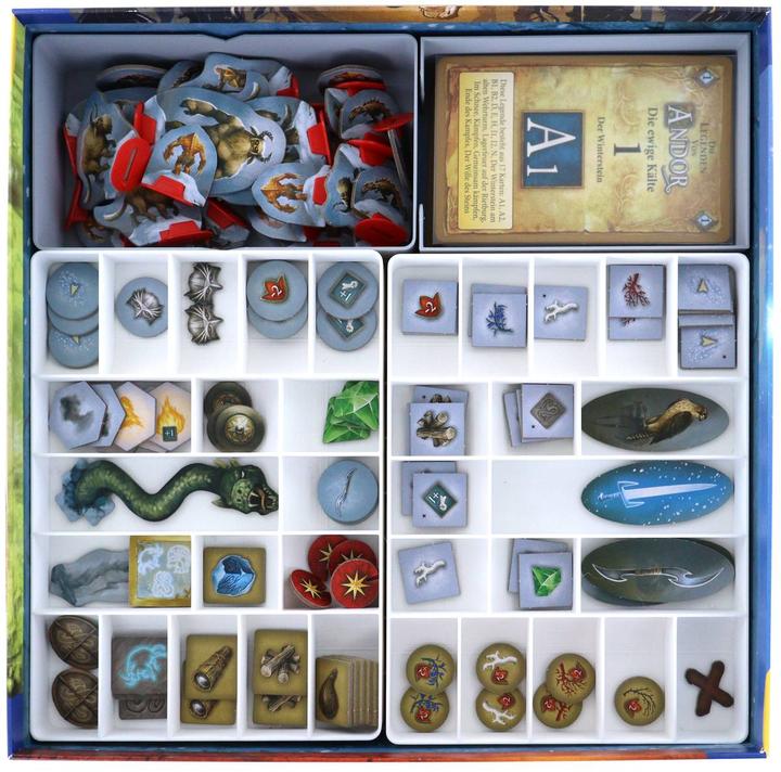 Image du produit Feldherr Organizer Insert für Die Legenden von Andor: Die ewige Kälte - Brettspi (Matières plastiques)