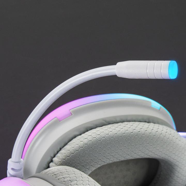 Actual product image Mars Gaming MHGLOW Headphones & Headset Wired Headband USB Type-A White (Cable)