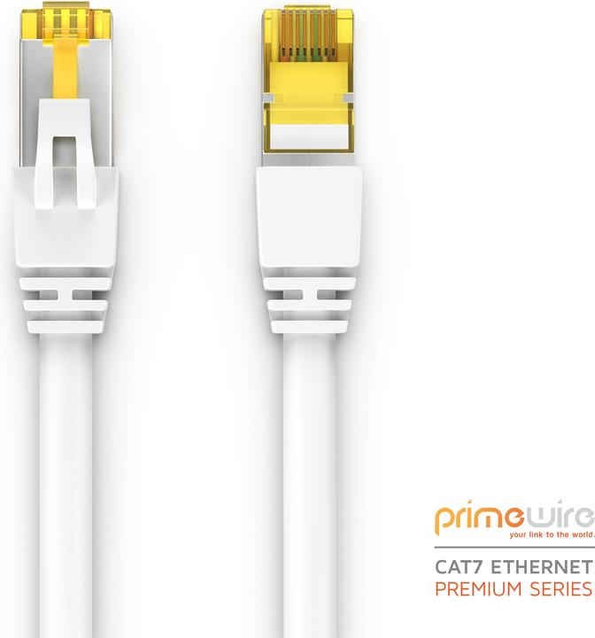 Produktbild Primewire CAT.7 Netzwerkkabel - Ethernet Gigabit Lan Kabel RJ45 - 10 Gbit/s - Patchkabel - komp. CAT.6 CAT.8 (S/FTP, PiMF, CAT7, 7.50 m)