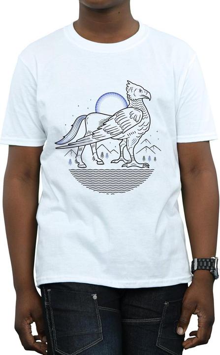 Immagine prodotto Buckbeak Line Art Maglietta Ragazzi (152, 158)