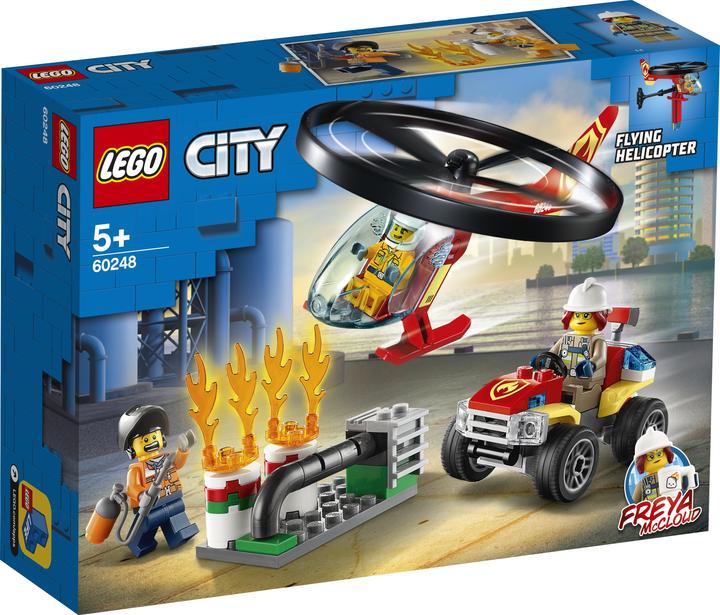 Image du produit LEGO Opération avec l'hélicoptère des pompiers (60248, LEGO City)