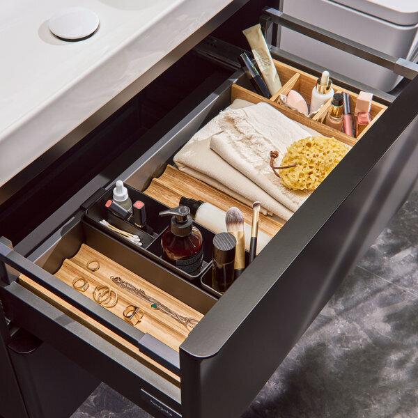 Image du produit hansgrohe IntraStoris Box, petit kit de base, 90x90, noir mat, 54225670