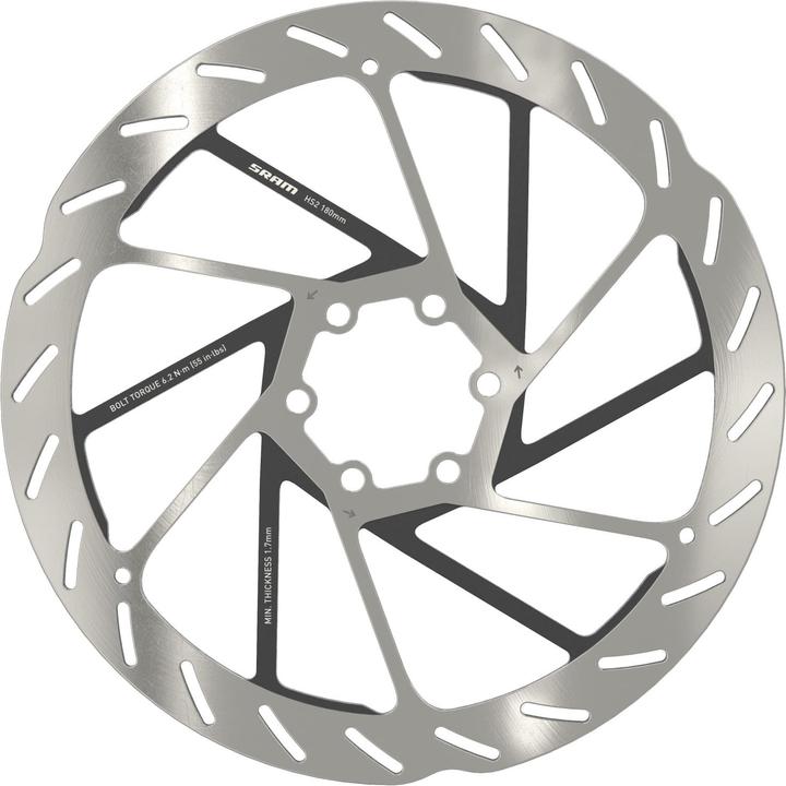 Actual product image Sram Rotor HS2 Rounded 6-bolt 200mm (200 mm)