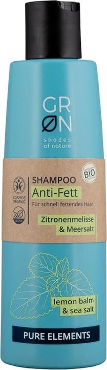 Immagine prodotto GRN PURE Shampoo Anti-Fett Zitronenmelisse & Meersalz (250 ml, Shampoo liquido)