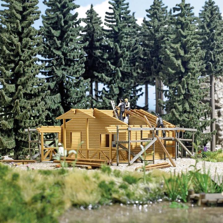Actual product image Busch 1855 H0 Blockhütte im Bau