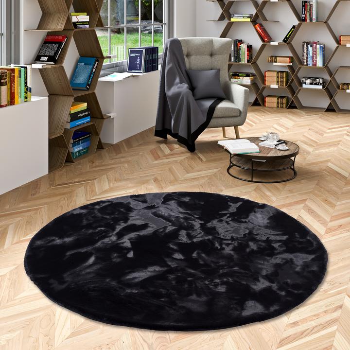 Produktbild Pergamon Luxus Super Soft Fellteppich Plush Rund (Ø 80 cm)